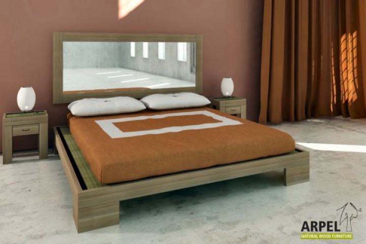 Massivholzbett zen tatami (inkl. lattenrost und tatami)