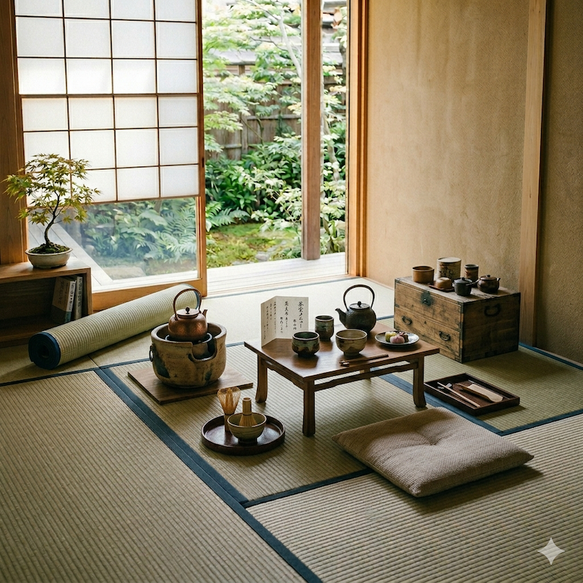 Tatami im Teebereich