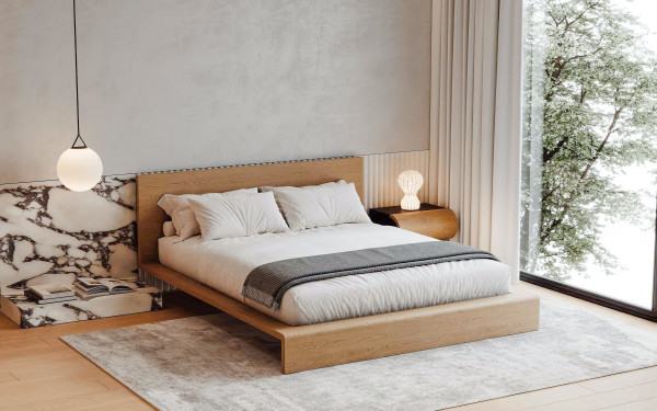 Massivholzbett KAIDAN