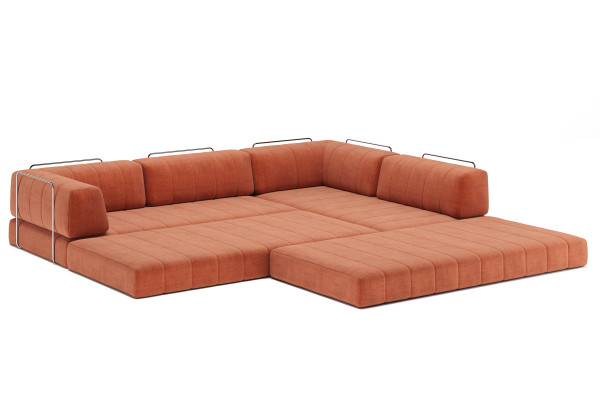 CozyPad L-Form ausgeklappt