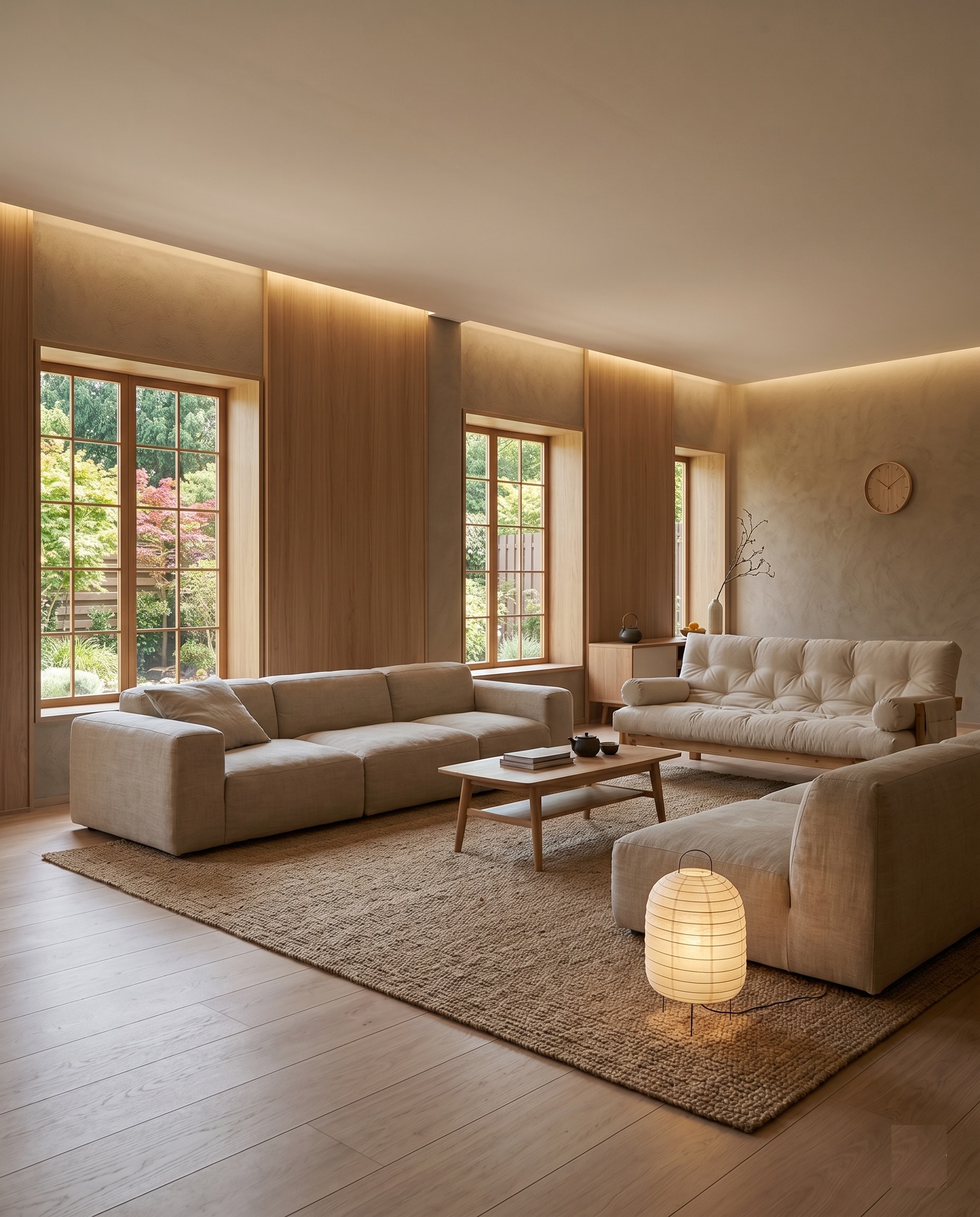 Japandi Wohnzimmer
