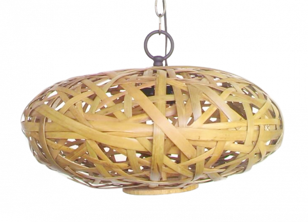 Bambus-Hängeleuchte UFO, 50 cm