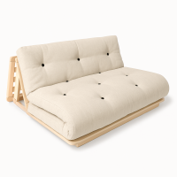 Schlafsofa YUTO 140, Buche massiv, inkl. Futon Cotton comfort