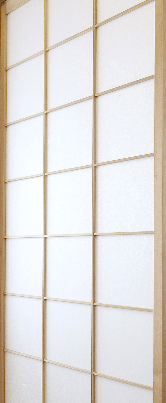 Shoji Schiebetür Detail — Holzrahmen aus Buche, handgefertigt in Österreich