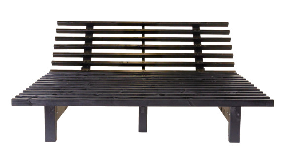 Bett BLUES 200x200 cm, Farbe Wengé