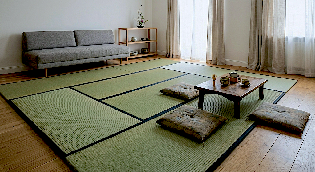 Tatami modular auf bestehendem Boden