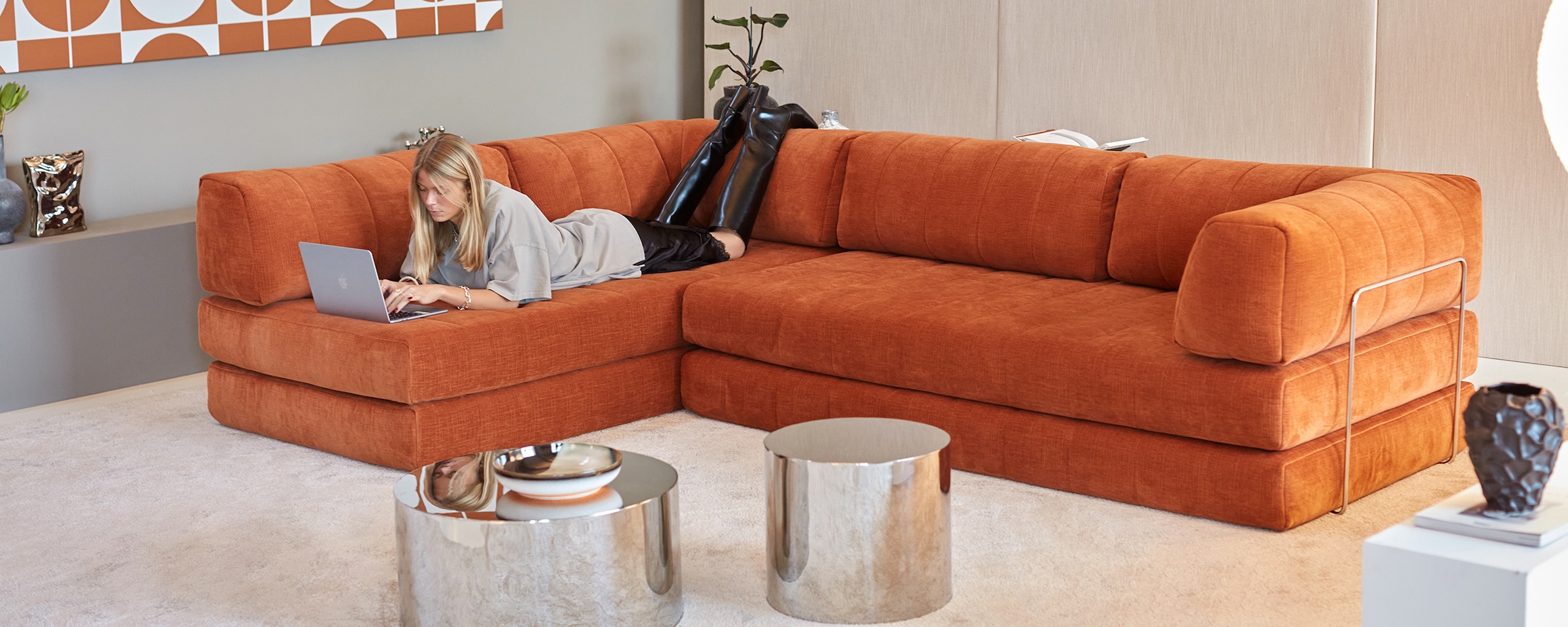 Cozypad Schlafsofa im Wohnraum