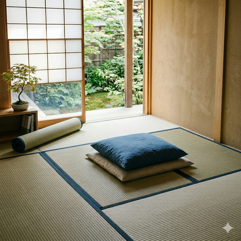 Tatami als Yoga- und Meditationsfläche