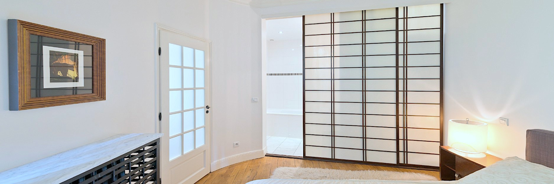 Shoji Schiebetür als Raumteiler im Schlafzimmer kaufen