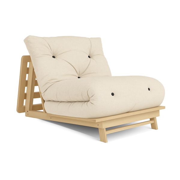 Schlafsessel YUTO 90, Buche massiv, inkl. Futon Cotton comfort