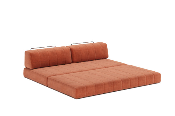 CozyPad Sofa ausgeklappt