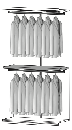 Innenausstattung ZENIT, 135,5 cm Modulbreite