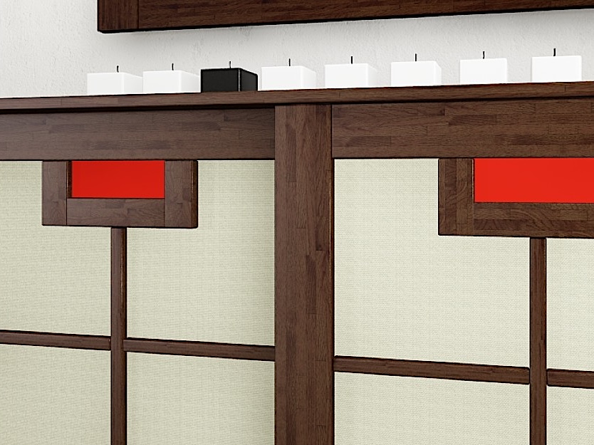 Sideboard mit Shoji-Schiebetüren